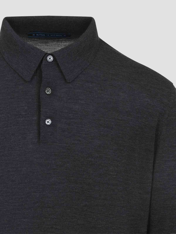 The Best Shops KITON: Polos - Polo - Gris
