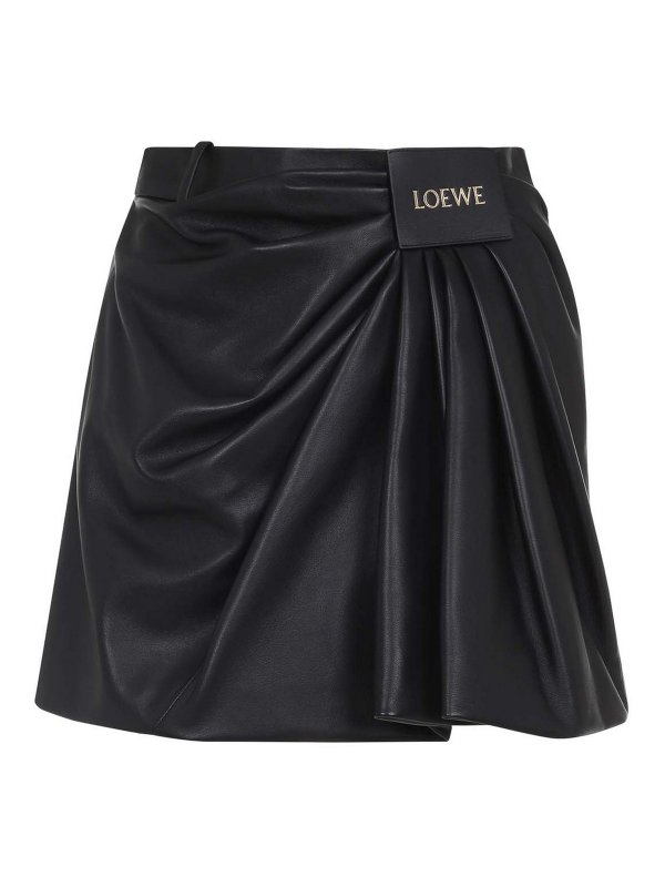 LOEWE: Knee length skirts & Midi - Draped Midi Skirt