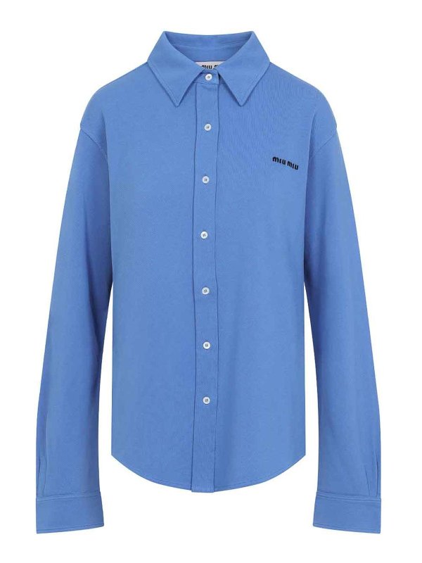 MIU MIU: shirts - Piquet Shirt