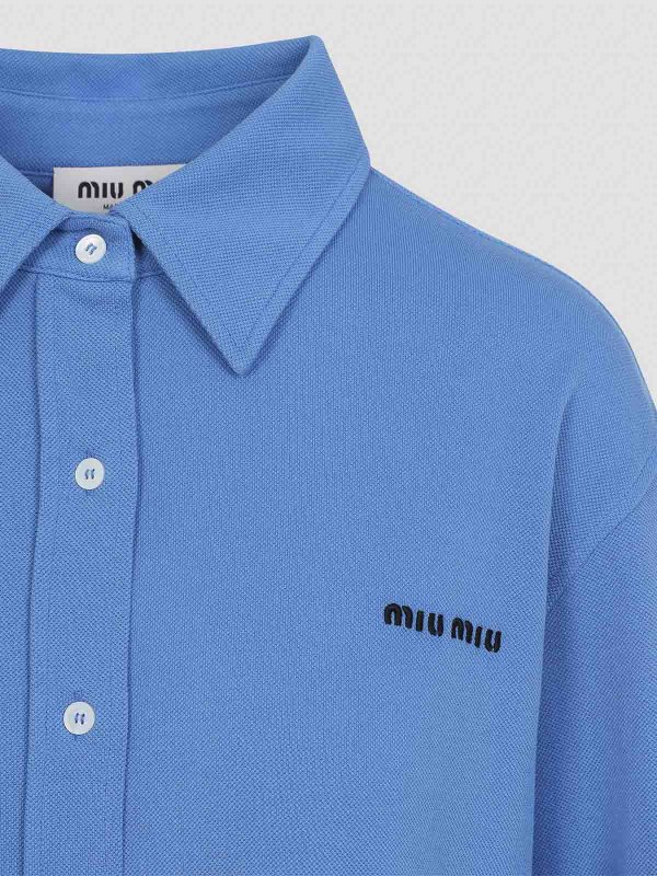 The Best Shops MIU MIU: shirts - Piquet Shirt