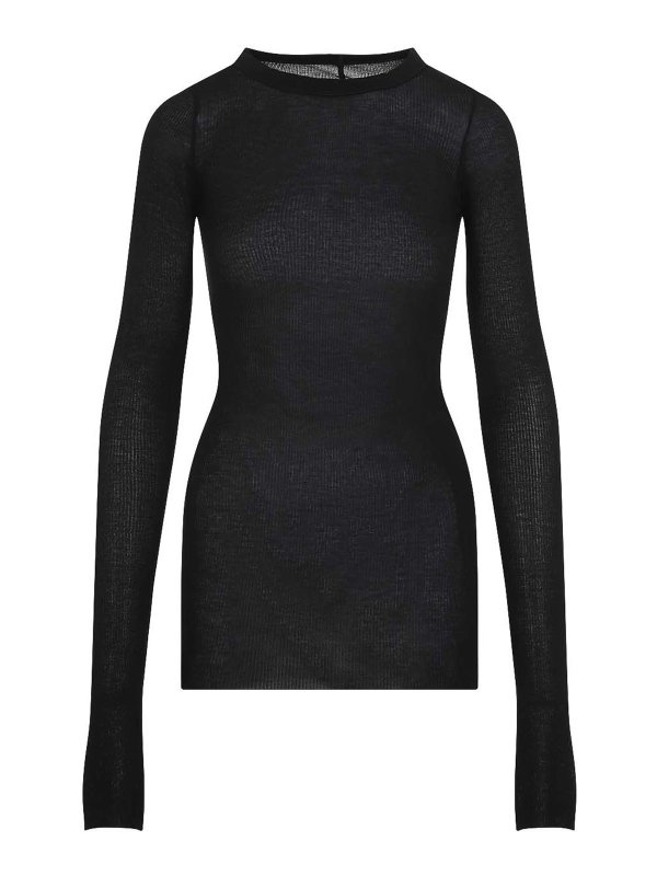 RICK OWENS: Tops & Tank tops - Rib Ls T Top