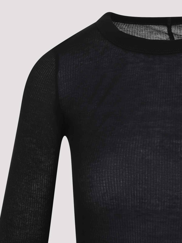 The Best Shops RICK OWENS: Tops & Tank tops - Rib Ls T Top