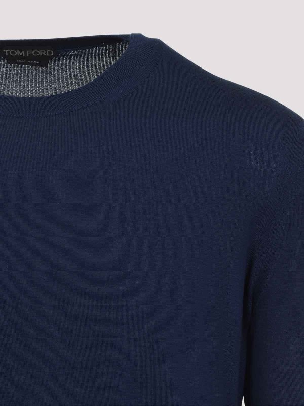 The Best Shops TOM FORD: Pull col rond - Pull Col Rond - Bleu