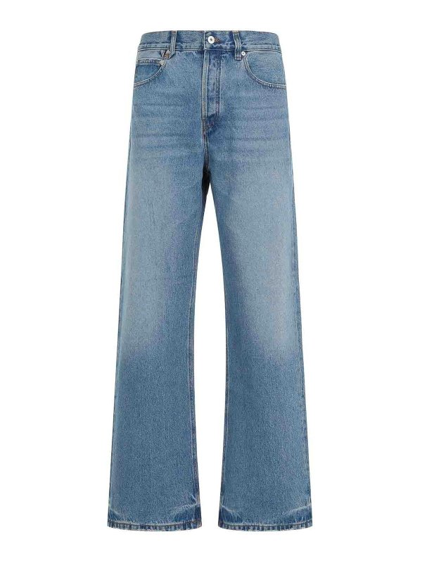 JACQUEMUS: Jeans évasés - Jean Bootcut - Bleu