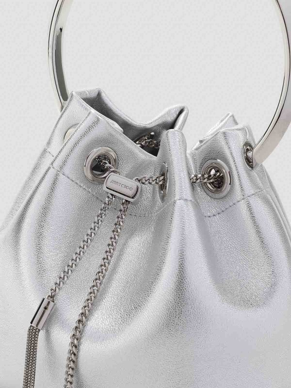 The Best Shops JIMMY CHOO: Handtaschen - Shopper - Silber