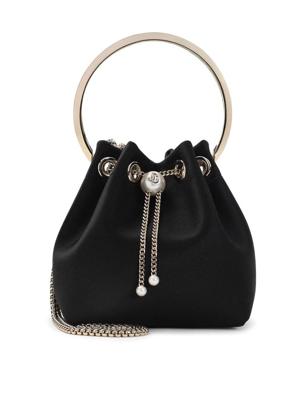 JIMMY CHOO: totes bags - Bon Bon Satin Handbag