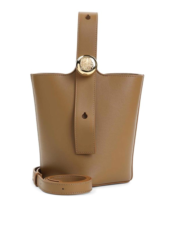 LOEWE: cross body bags - Pebble Mini Bucket Bag
