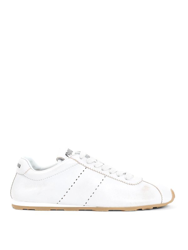 MIU MIU: trainers - Leather Sneakers