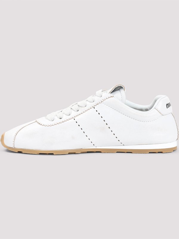 The Best Shops MIU MIU: trainers - Leather Sneakers