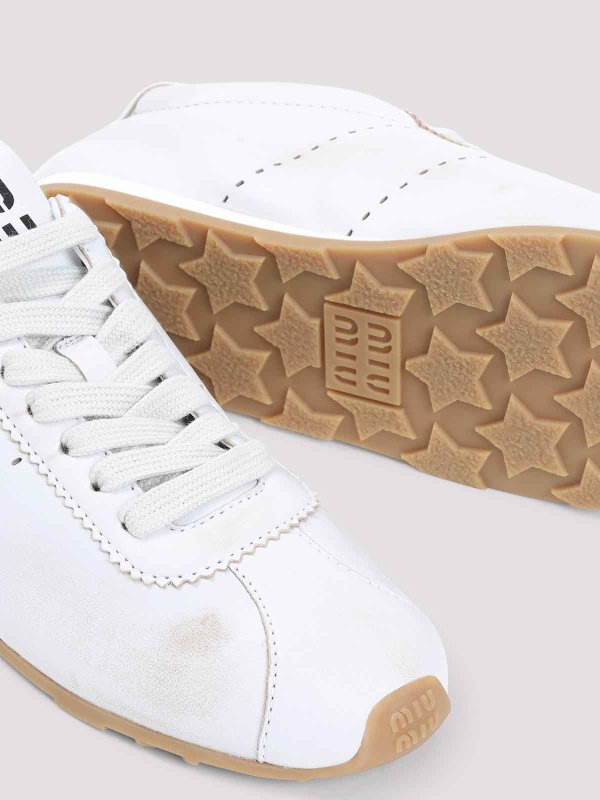 Leather Sneakers shop online: MIU MIU