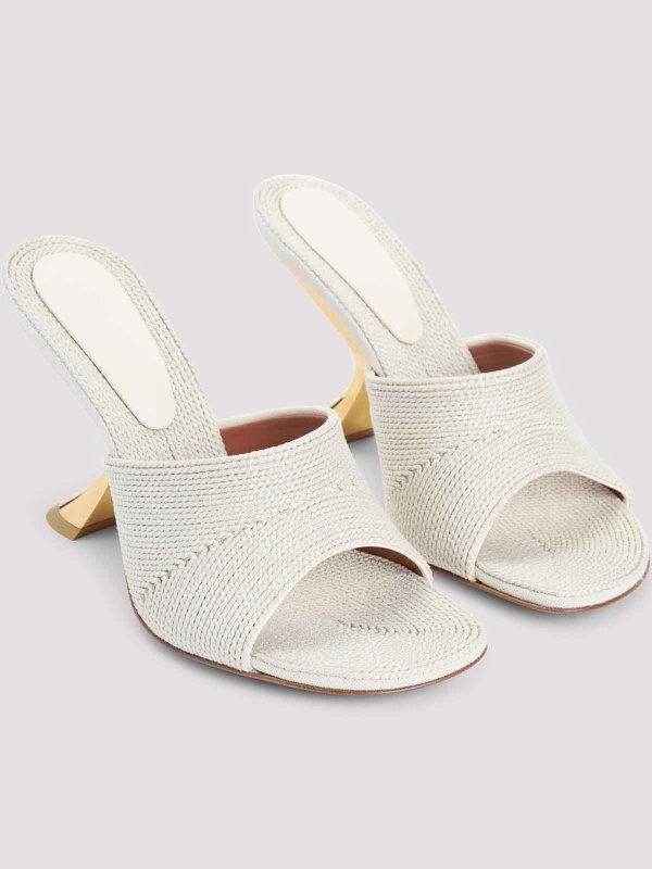 AMINA MUADDI: sandals online - Taylor Woven 90 Slipper Sandals