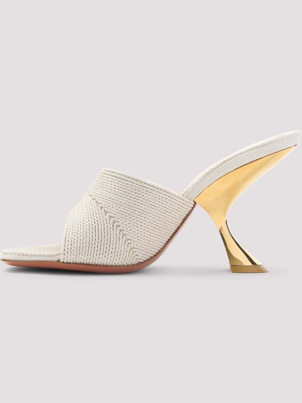 The Best Shops AMINA MUADDI: sandals - Taylor Woven 90 Slipper Sandals