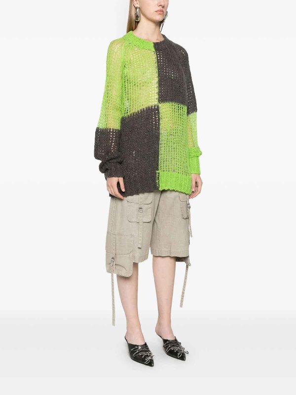 The Best Shops Acne Studios: Strickpullover mit Rundhalsausschnitt - Rundhalspullover - Grün