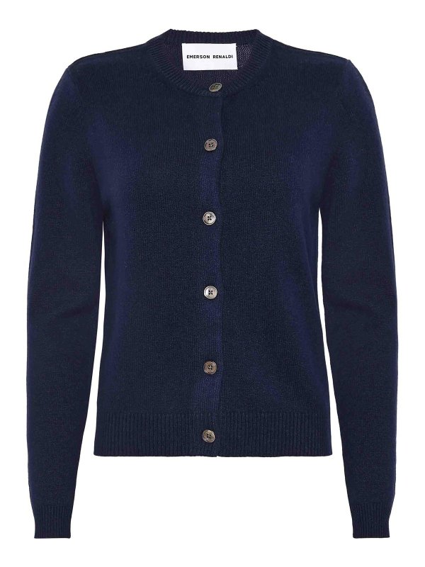 EMERSON RENALDI: cardigans - Crew Neck Cardigan