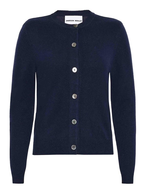 EMERSON RENALDI: cardigans - Crew Neck Cardigan