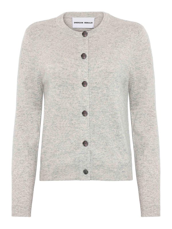 EMERSON RENALDI: cardigans - Crew Neck Cardigan