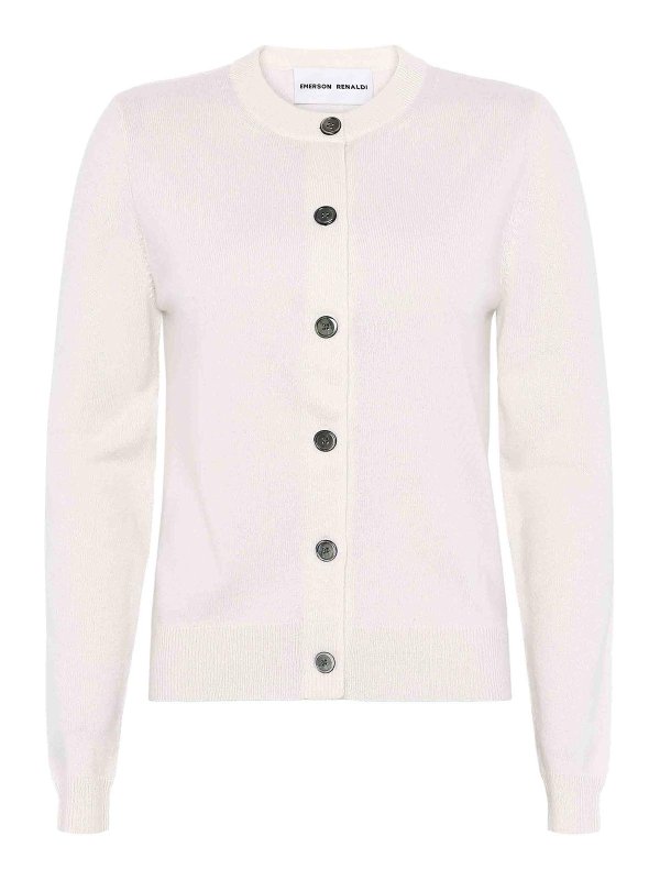 EMERSON RENALDI: cardigans - Crew Neck Cardigan