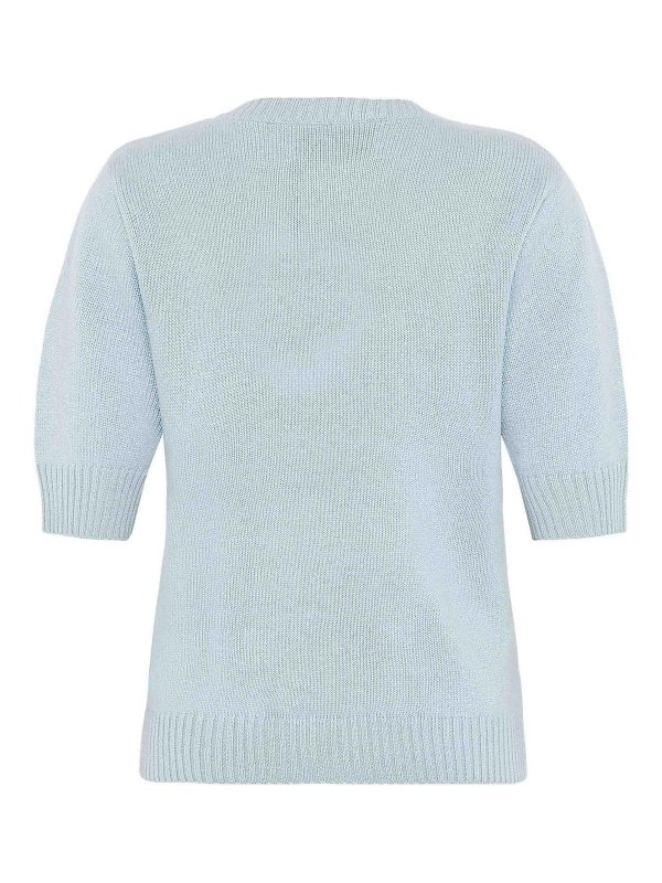EMERSON RENALDI: Strickpullover mit Rundhalsausschnitt online - Rundhalspullover - Blau