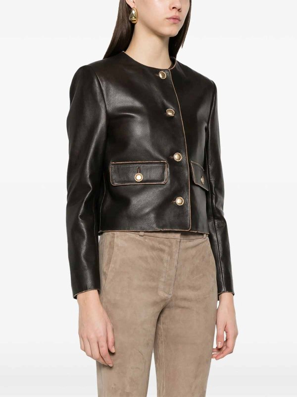 The Best Shops ARMA: Lederjacken - Lederjacke - Braun