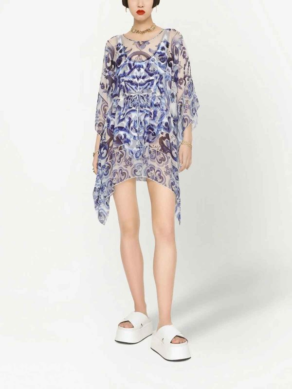 The Best Shops DOLCE & GABBANA: ニーレングススカート＆ミディ丈 - 膝丈/ミディスカート - ブルー