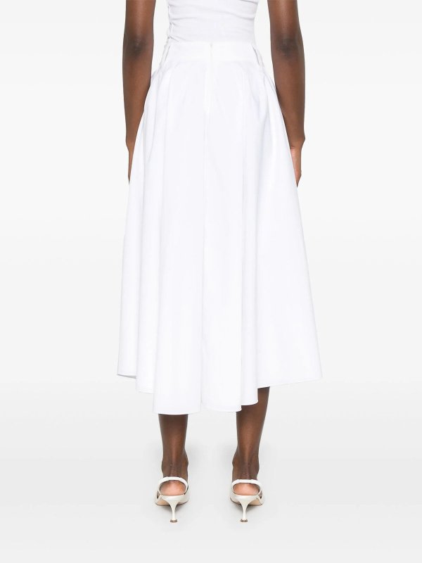 The Best Shops DOROTHEE SCHUMACHER: ニーレングススカート＆ミディ丈 - 膝丈/ミディスカート - 白