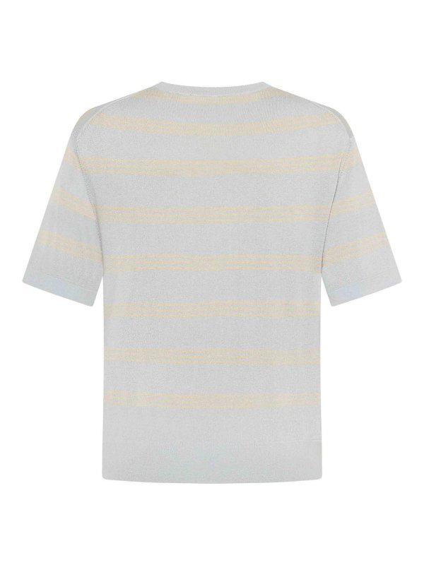 EMERSON RENALDI: crew necks online - Cropped Short-Sleeve Sweater
