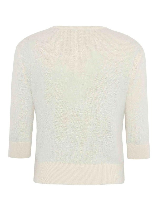 EMERSON RENALDI: Strickpullover mit V-Ausschnitt online - V-Pullover - Weiß