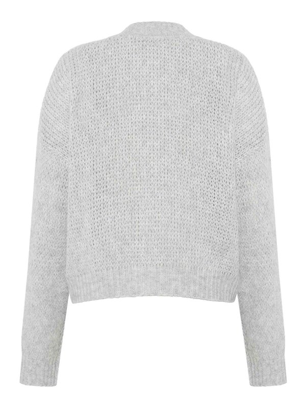 EMERSON RENALDI: cardigans online - Cropped Oversized Cardigan