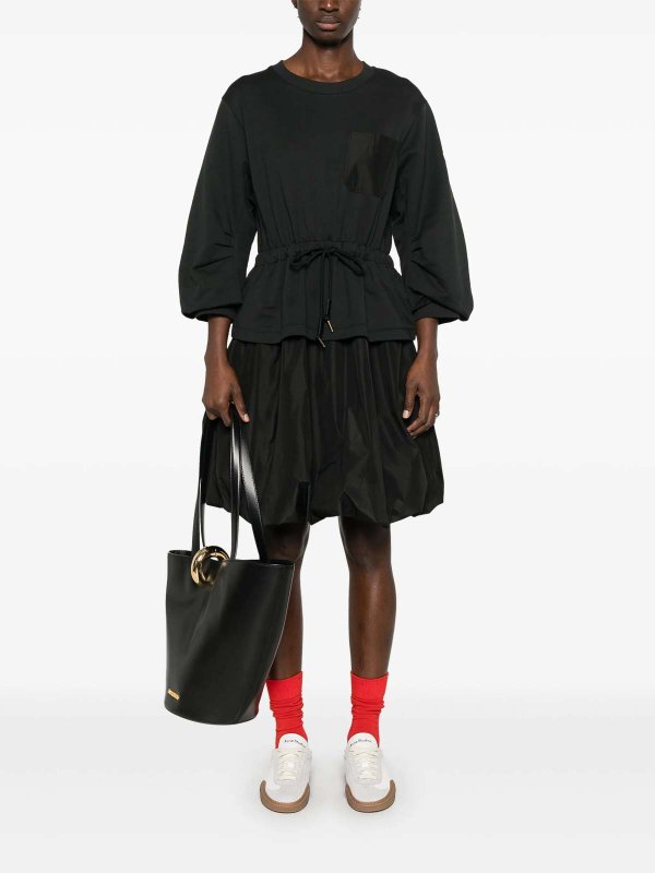 The Best Shops MONCLER: ニーレングスドレス - 膝丈ドレス - 黒