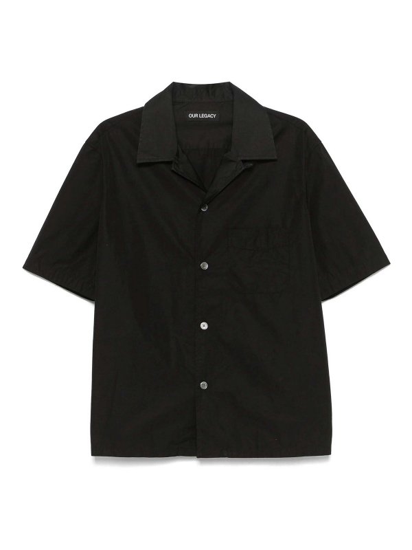 Our Legacy Heusen Shirt - Black - Men|M2252HBEBLACKALLDAYPOPLIN