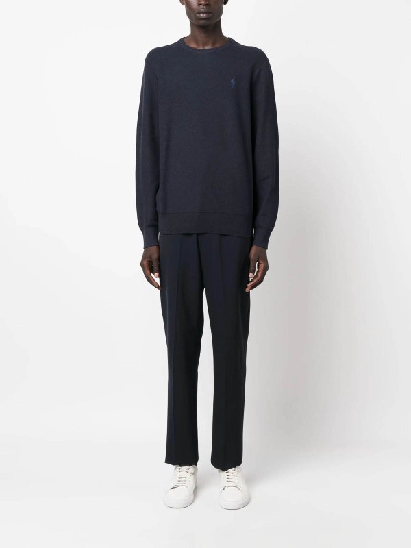 POLO RALPH LAUREN: crew necks online - Logo-Embroidered Jumper