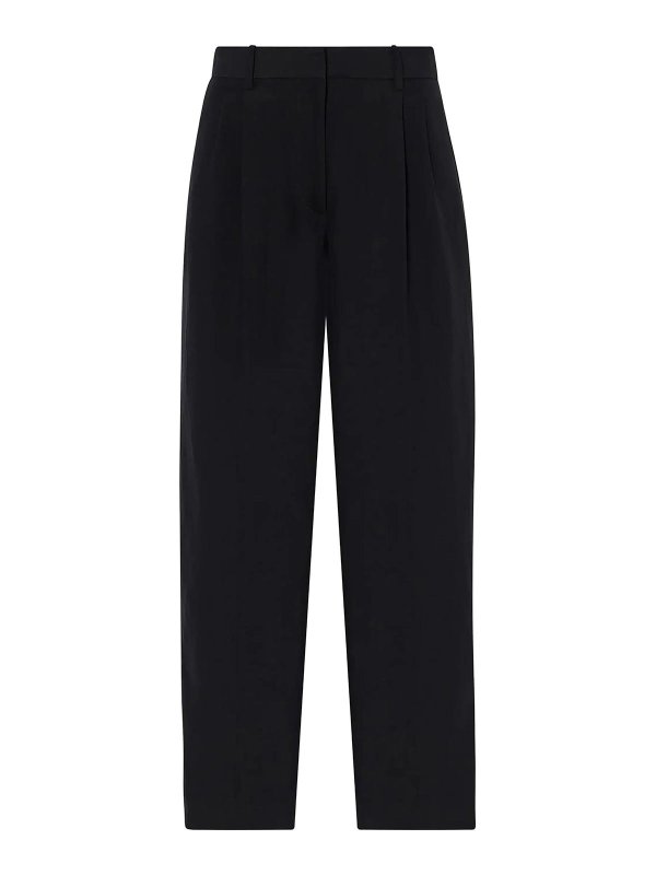 THE ROW: カジュアルトラウザー - カジュアルパンツ - 黒