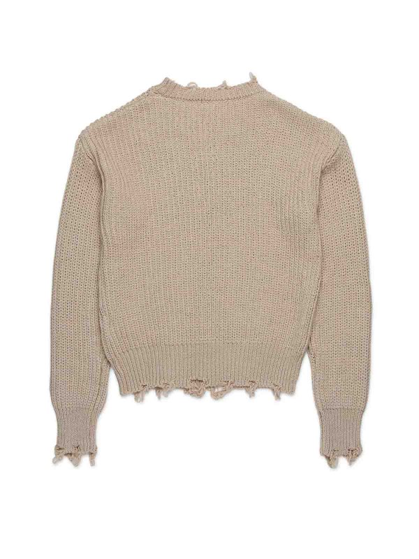 DSQUARED2: Col bateau online - Pull Col Bateau - Beige