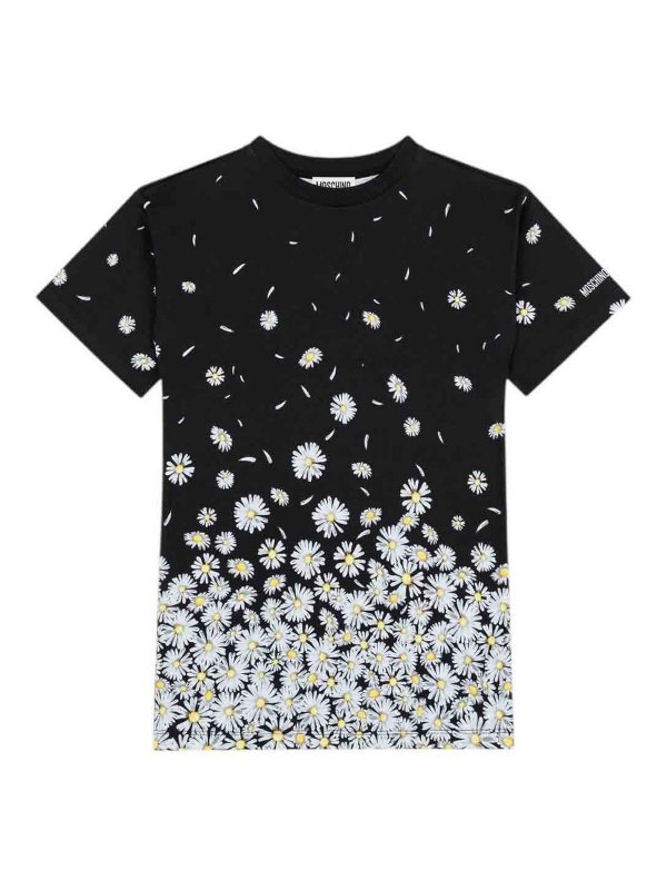 Moschino Kids: Robe longueur genou - Robe Au Genou - Noir