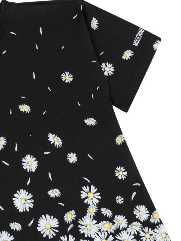 The Best Shops Moschino Kids: Robe longueur genou - Robe Au Genou - Noir