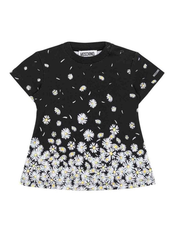 Moschino Kids: Knielange Kleider - Knielanges Kleid - Schwarz