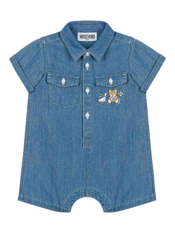 Moschino Kids: jumpsuits - Straw