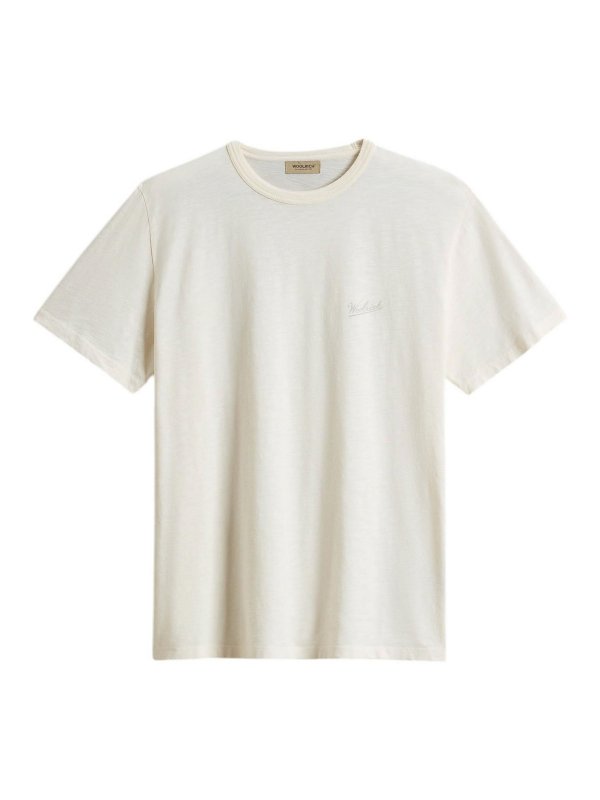 WOOLRICH: T-shirts - T-Shirt - Weiß