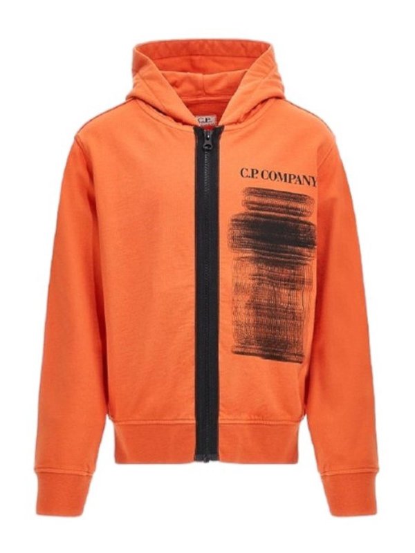 C.P. COMPANY: Sweatshirts & Sweaters - Full zip sweatshirt with hood