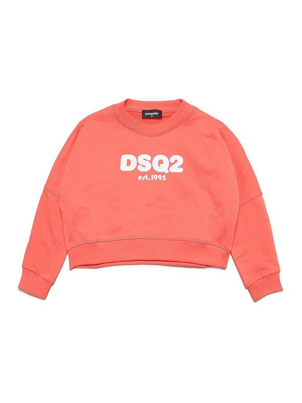 DSQUARED2: Sweatshirts & Sweaters - Orange sweatshirt