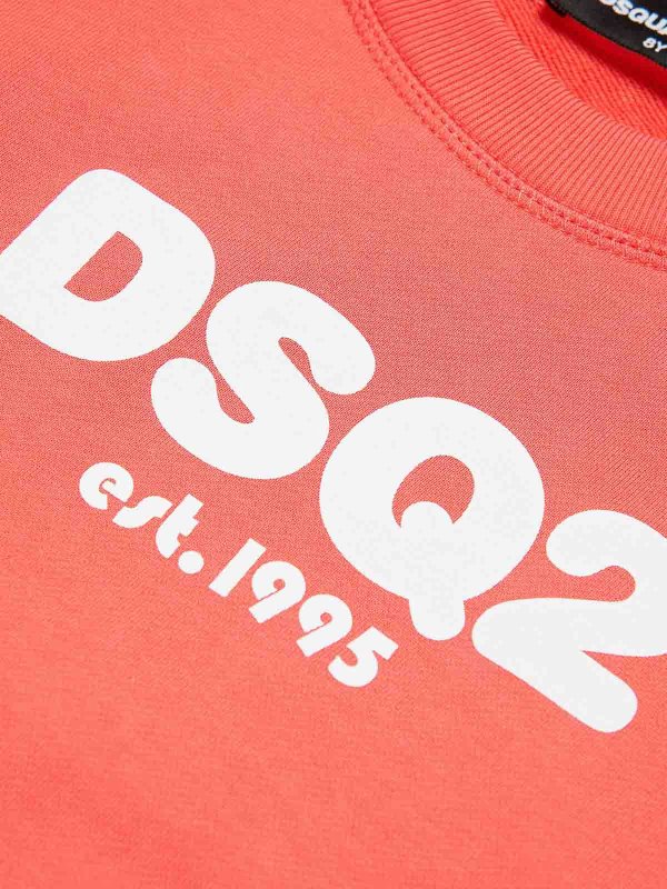 The Best Shops DSQUARED2: Sweatshirts & Sweaters - Orange sweatshirt
