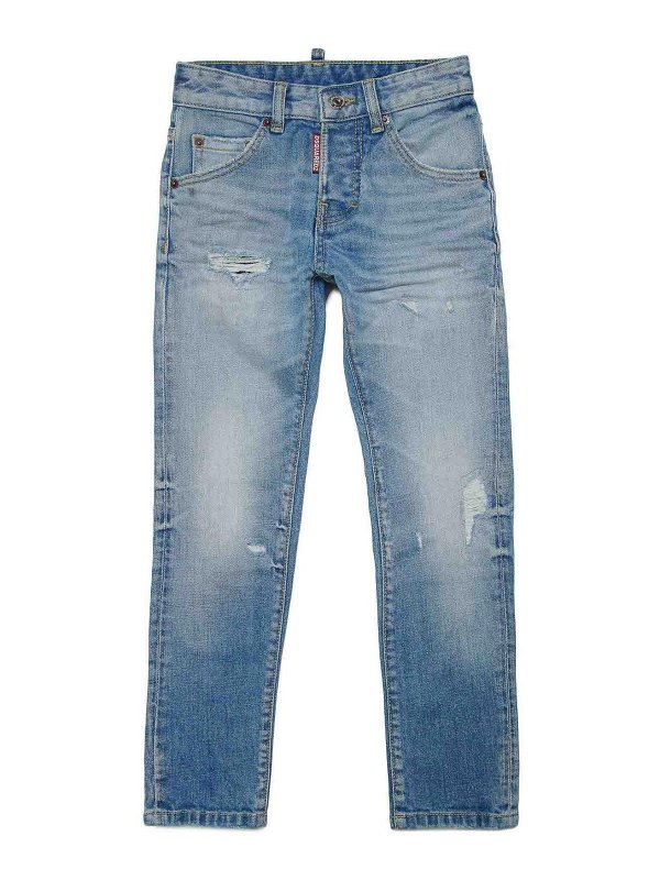 DSQUARED2: bootcut jeans - Jeans In Denim Lavato
