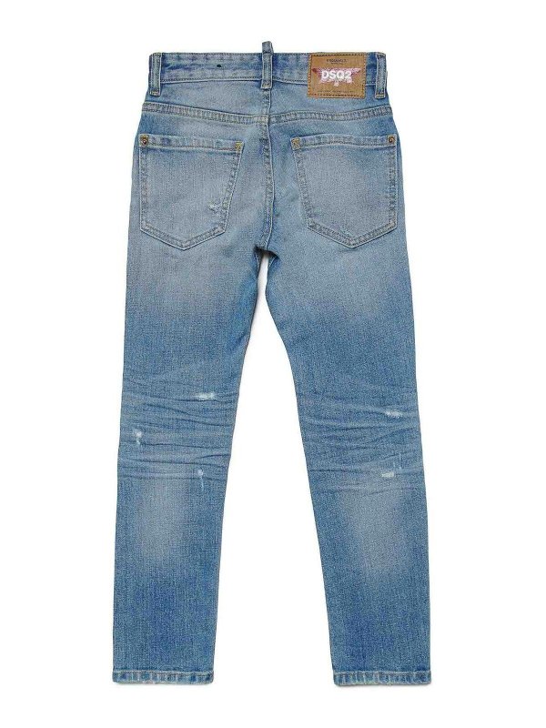 DSQUARED2: bootcut jeans online - Jeans In Denim Lavato