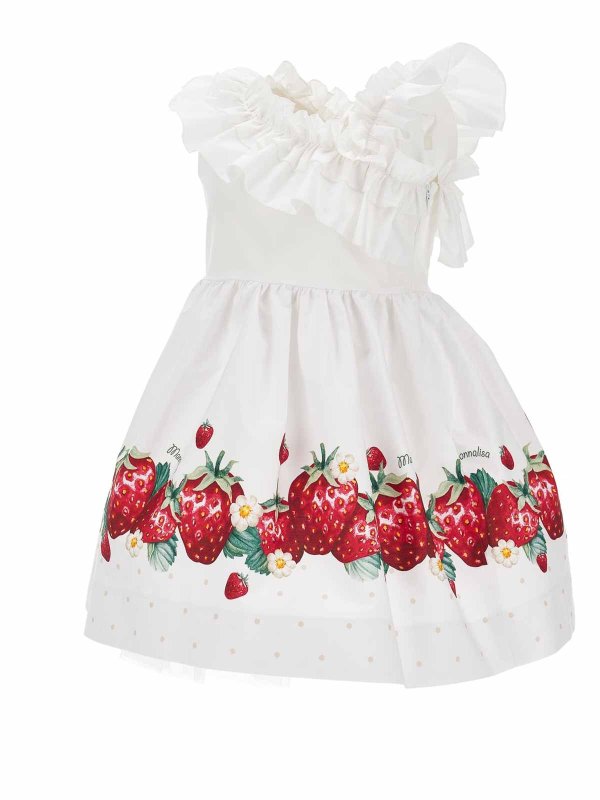 The Best Shops MONNALISA: Robe longueur genou - Robe Au Genou - Blanc