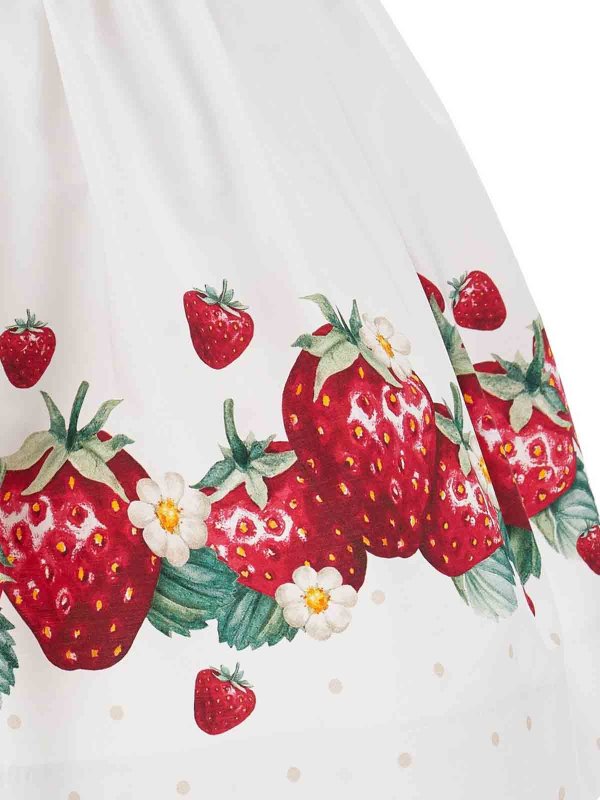 Robe Au Genou - Blanc shop online: MONNALISA