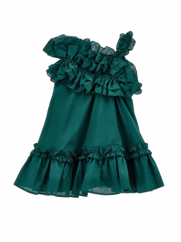 MONNALISA: ニーレングスドレス online - 膝丈ドレス - 緑