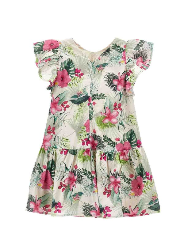 MONNALISA: ニーレングスドレス online - 膝丈ドレス - ベージュ