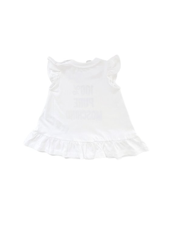 Moschino Kids: Knielange Kleider online - Knielanges Kleid - Weiß