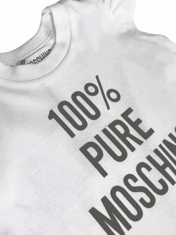 The Best Shops Moschino Kids: Knielange Kleider - Knielanges Kleid - Weiß