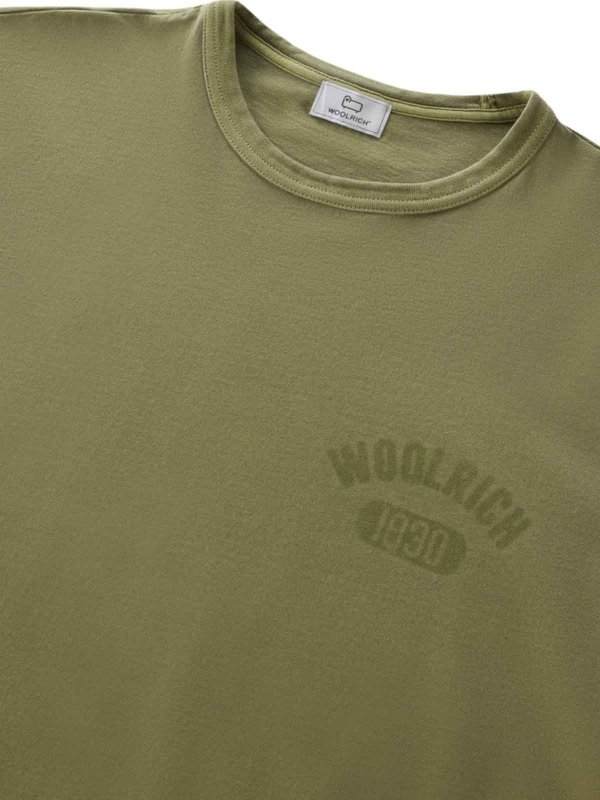 WOOLRICH: T-shirts online - T-Shirt - Vert